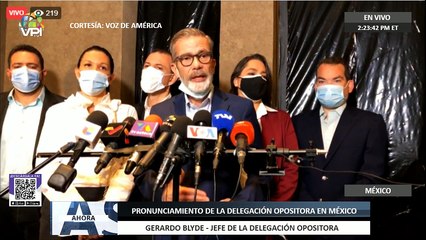 En Vivo | Pronunciamiento de la delegación opositora en #México - #17Oct - Ahora