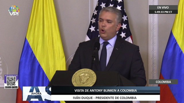 En Vivo | Visita del Secretario de edo. de #EEUU Antony Blinken a #Colombia - #20Oct - Ahora