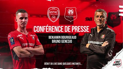 La conférence de presse de Benjamin Bourigeaud et Bruno Génésio avant #ESTACSRFC