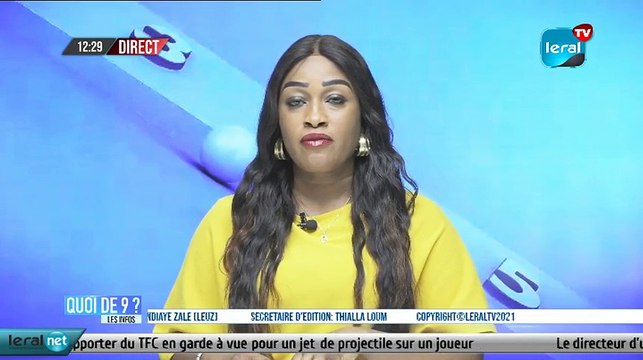 QUOI DE 9 ? LES INFOS 12H GMT - CE 01/11/ 2021 - PR: FATIMA COULIBALY- #LERALTV
