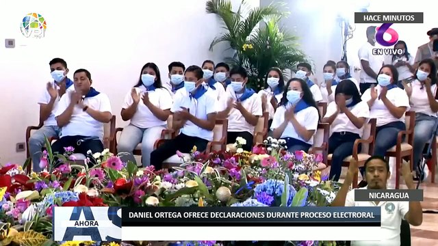 Daniel Ortega ofrece declaraciones durante proceso electoral en #Nicaragua - #11Nov - Ahora