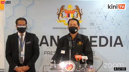 LIVE: Sidang media Dr Noor Hisham Abdullah selepas menerima dos penggalak