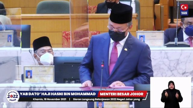 ((LIVE)) Pembentangan Belanjawan Johor 2022 Memperhebat Kesejahteraan Johor
