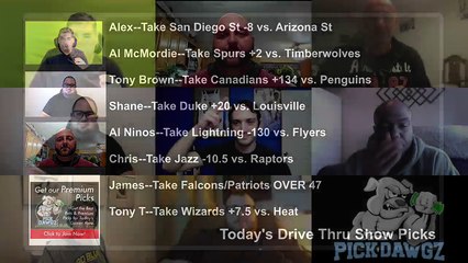 Live Free Picks Drive Thru Show NFL NHL NCAAB NCAAF NBA Picks 11-18-2021