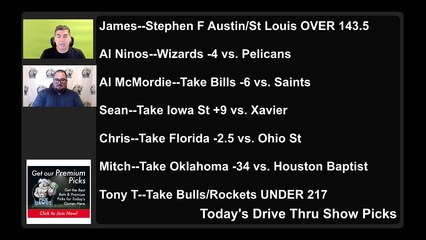 Live Free Picks Drive Thru Show NCAAB NBA Picks 11-24-2021