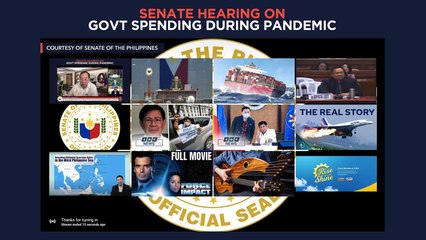 Senate hearing on Philippine government's pandemic deals with Pharmally