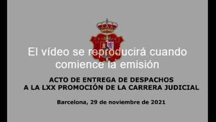 #ENDirecte | Felip VI fa entrega dels despatxos de la nova promoció de la carrera judicial