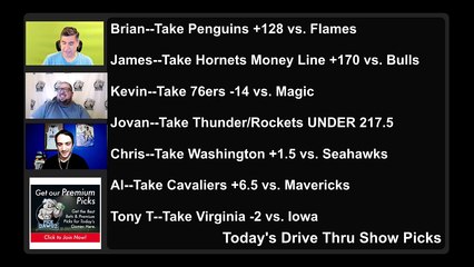 Live Free Picks Drive Thru Show NCAAB NHL NFL NBA Picks 11-29-2021