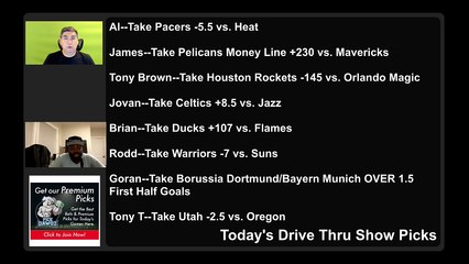 Live Free Picks Drive Thru Show NCAAB NHL NBA NCAAF Picks 12-3-2021