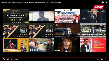 [LIVE]  Sidang Parlimen ke-14 - 8 Disember 2021 (Sesi petang)