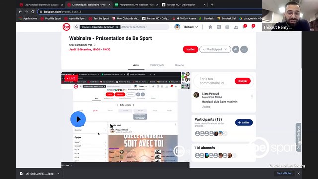 Comité VAR - Webinaire - Présentation de Be Sport