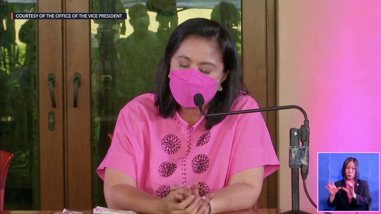Leni Robredo holds press conference on her economic plan