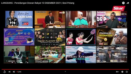 [LIVE]  Sidang Parlimen ke-14 - 13 Disember 2021 (Sesi petang)