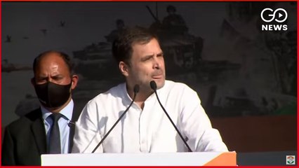 #India won 1971 War with #Pakistan because it was united then: @RahulGandhi at #Dehradun, #VijaySammanRally