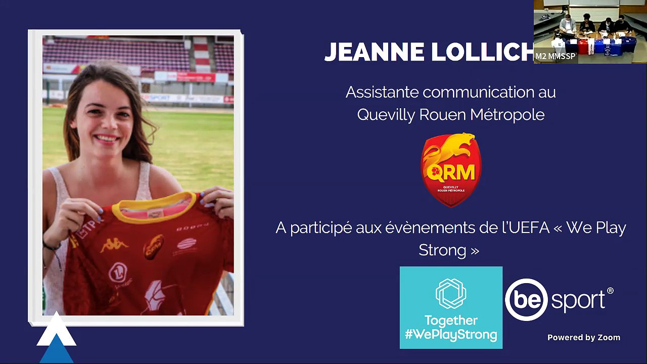 Conférence du Sport Professionnel : La place de la femme dans le sport avec Laura Georges