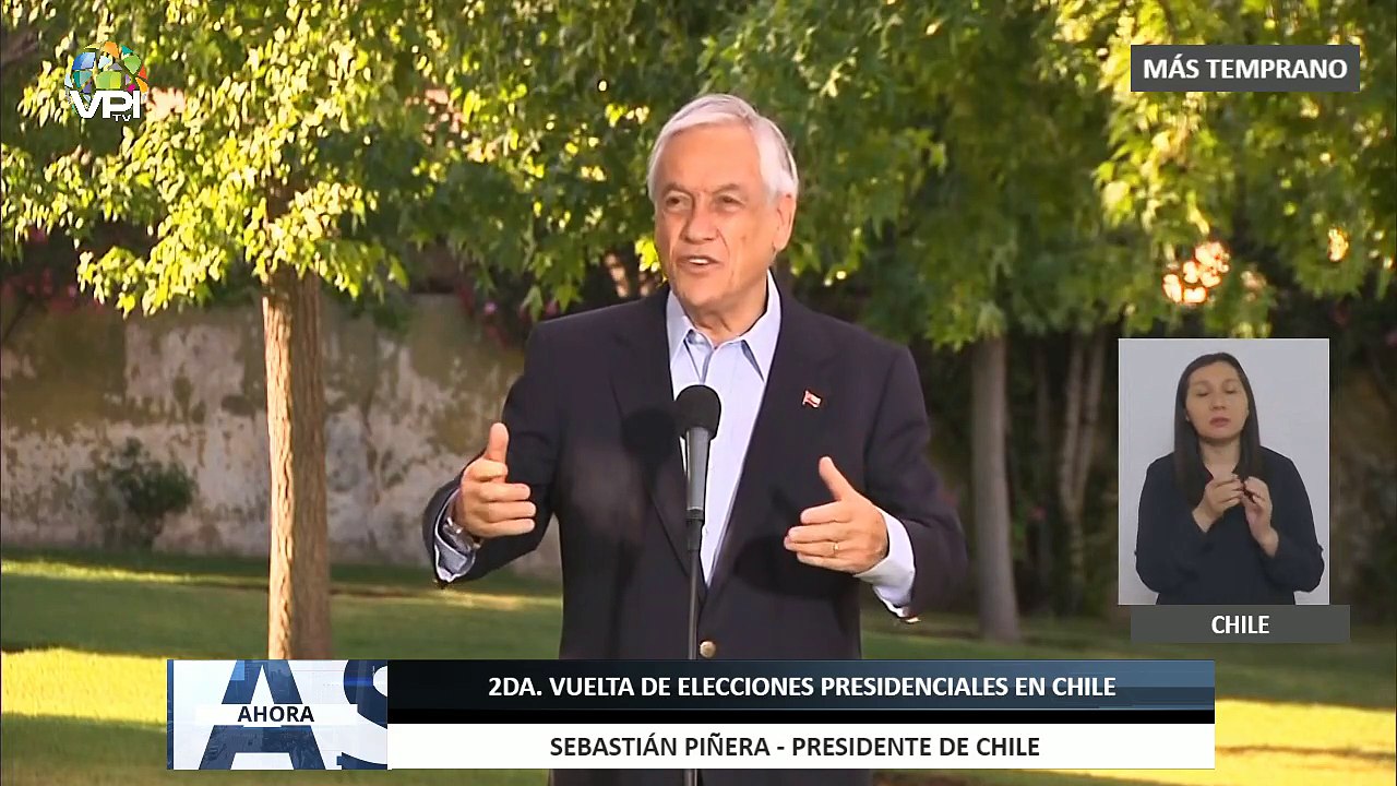Sebastián Piñera ejerció su derecho al voto en 2da. vuelta de elecciones en #Chile - #19Dic - Ahora
