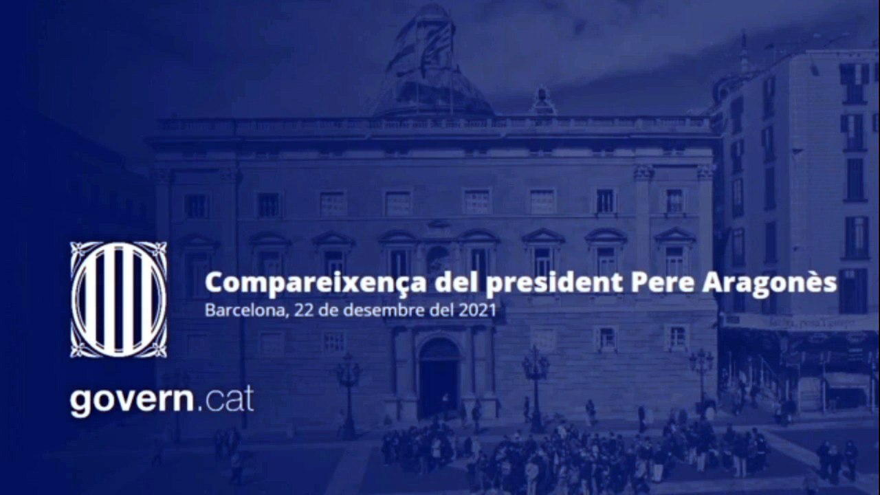 #ENDIRECTE | Compareixença del president Pere Aragonès