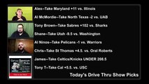 Live Free Picks Drive Thru Show NCAAB NHL NBA Picks 1-6-2022