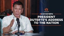 President Duterte's recorded message to the nation | Monday, January 10