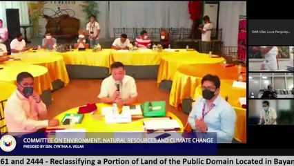 Public Hearing of the Committee on Environment, Natural Resources and Climate Change | January 11, 2022