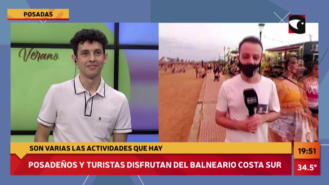AHORA: Posadeños y turistas disfrutan del balneario Costa Sur