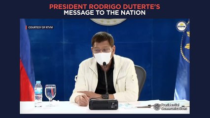 Part 2: President Duterte's  message to the nation | recorded Monday, January 17