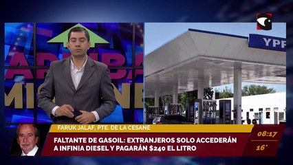 Faltante de gasoil: extranjeros solo accederán a Infinia diesel y pagarán $240 el litro