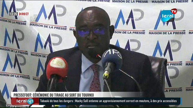 PRESSEFOOT: Cérémonie du tirage au sort du tournoi de la presse