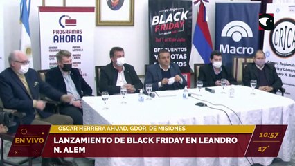 Lanzamiento de Black Friday en Leandro N. Alem desde la Casa de Gobierno