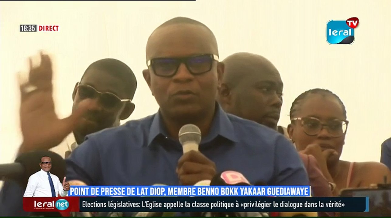 DIRECT-Suivez la point de presse de lat Diop, membre BENNO BOKK YAKAAR GUEDIAWAYE