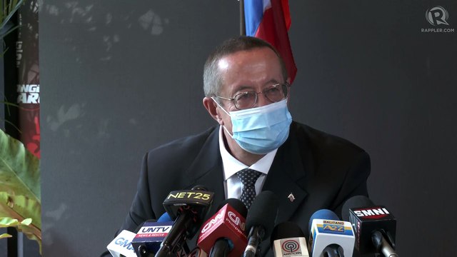 Russian Ambassador Marat Pavlov holds media briefing after a courtesy call on Marcos