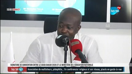 DIRECT-Signature de convention entre le COJOJ Dakar 2026 et le Ministère de l’Education nationale