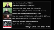 Live Free Picks Drive Thru Show NCAAB NBA NHL Picks 1-27-2022