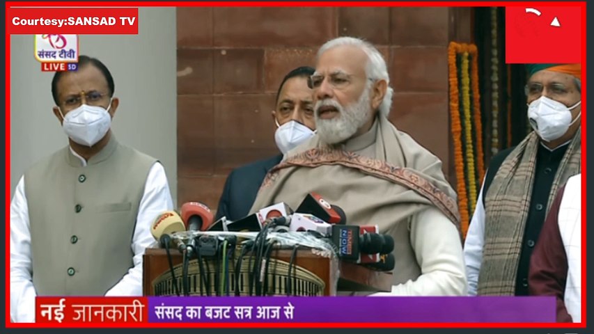 Watch | #Budget 2022 | PM Modi Address Before Parliament Session