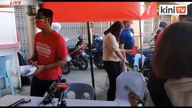 Sidang media selepas pengumuman calon DAP/PH bagi Paloh