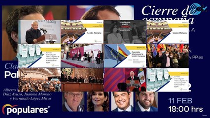 Pablo Casado y Alfonso Fernández Mañueco clausuran el mitin de cierre de campaña en Valladolid
