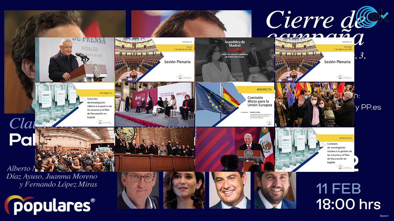 Pablo Casado y Alfonso Fernández Mañueco clausuran el mitin de cierre de campaña en Valladolid