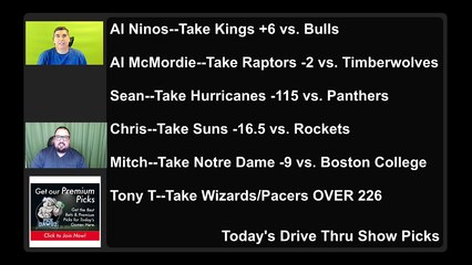 Live Free Picks Drive Thru Show NHL NCAAB NBA Picks 2-16-2022