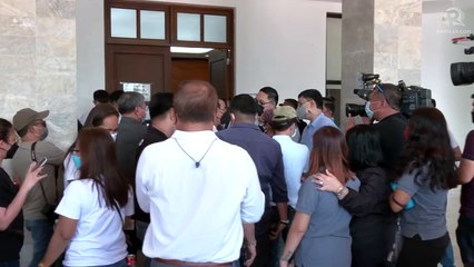 Isko Moreno arrives at La Union capitol