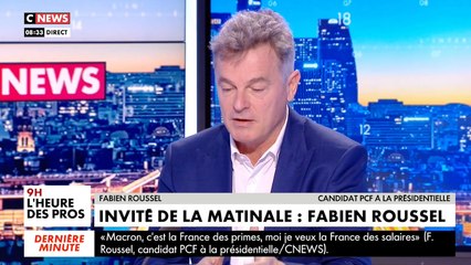 DIRECT Fabien Roussel invité de la matinale de CNEWS