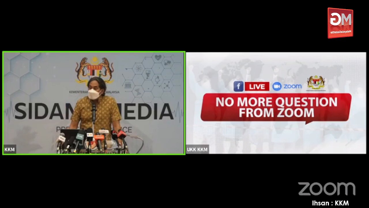 LIVE : Sidang Media Menteri Kesihatan, YB Khairy Jamaluddin