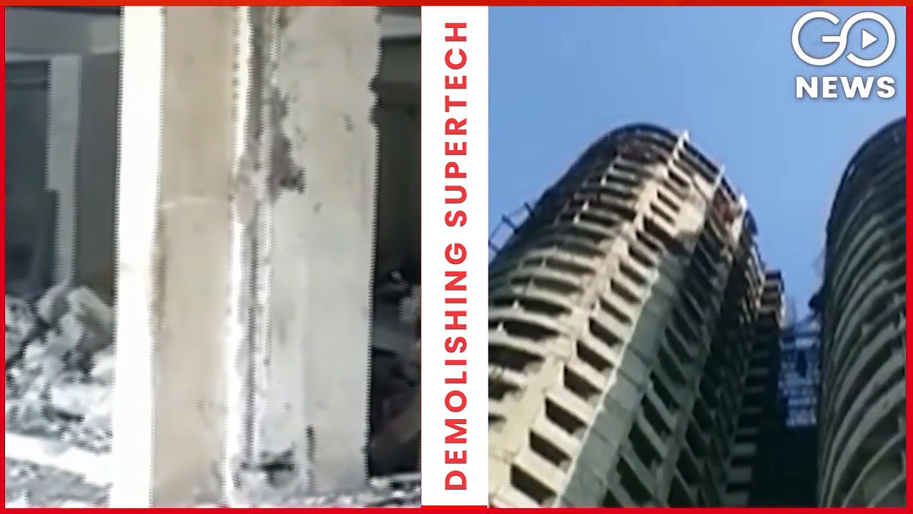 WATCH | DEMOLITION Of Supertech Tower Noida Sector 93-A Noida, 100 Workers Deployed
