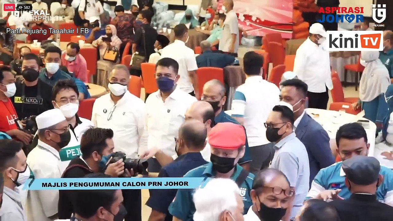 LIVE: Pejuang umum barisan calon untuk PRN Johor