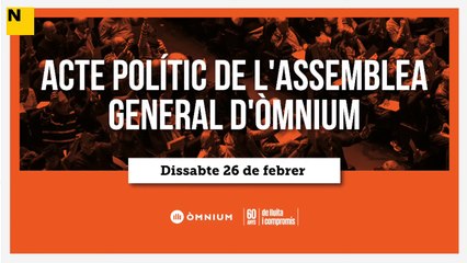 #ENDIRECTE | Acte polític de l'assemblea general d'Òmnium