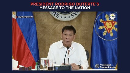 President Duterte's recorded message to the nation | Monday, February 28