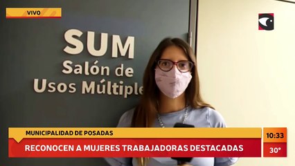 #DíaDeLaMujer | Reconocimiento a mujeres trabajadoras destacadas de la Municipalidad de Posadas.