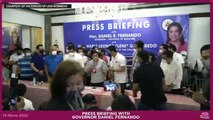 Leni Robredo holds press conference in Bulacan
