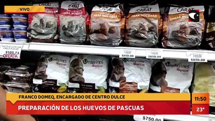 Preparación de los huevos de pascuas