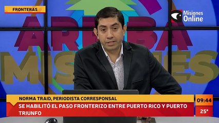 Se habilitó el paso fronterizo entre Puerto Rico y Puerto Triunfo