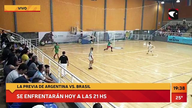 #Deportes #Posadas | Segunda fecha del amistoso de Futsal entre Argentina y Brasil en el Finito Ghermann